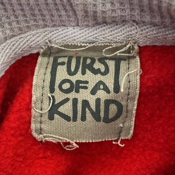 Furst of a Kind Chicago Bulls hoodie sweatshirt red glitter stars red medium - Picture 4 of 6